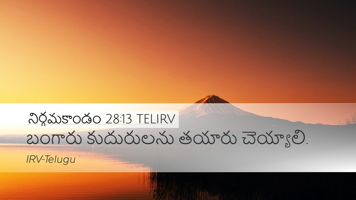 నిర్గమకాండం 28:13 TELIRV Bible Verse Image