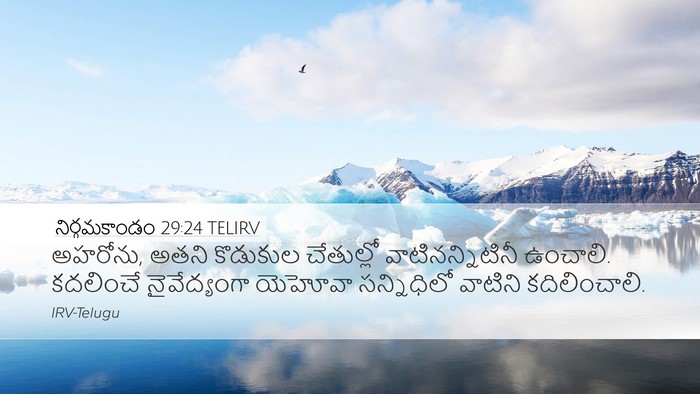 నిర్గమకాండం 29:24 TELIRV Bible Verse Image