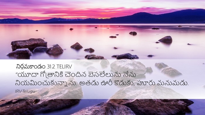 నిర్గమకాండం 31:2 TELIRV Bible Verse Image