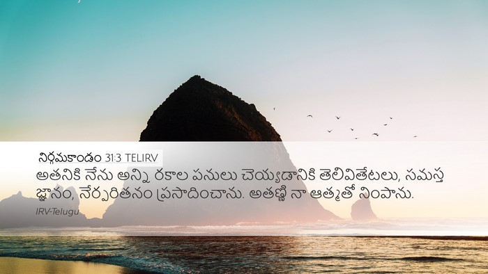నిర్గమకాండం 31:3 TELIRV Bible Verse Image