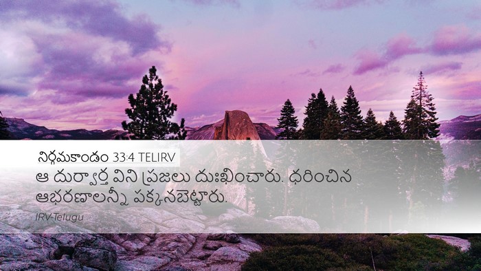 నిర్గమకాండం 33:4 TELIRV Bible Verse Image