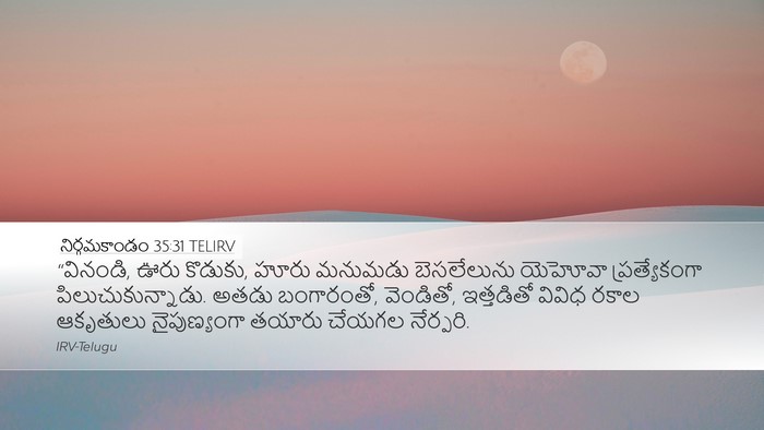 నిర్గమకాండం 35:31 TELIRV Bible Verse Image