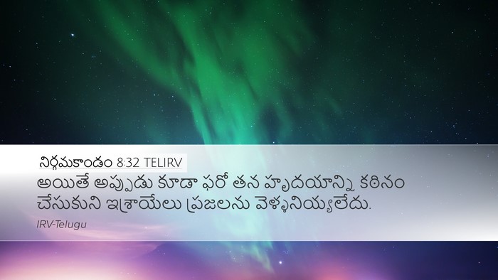 నిర్గమకాండం 8:32 TELIRV Bible Verse Image