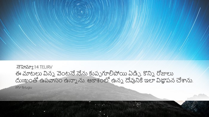 నెహెమ్యా 1:4 TELIRV Bible Verse Image
