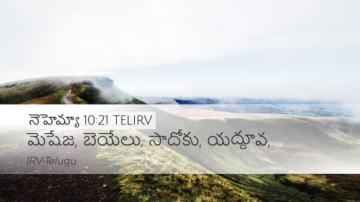 నెహెమ్యా 10:21 TELIRV Desktop Wallpaper - మెషేజ, బెయేలు, - Desktop Bible Verse Wallpaper