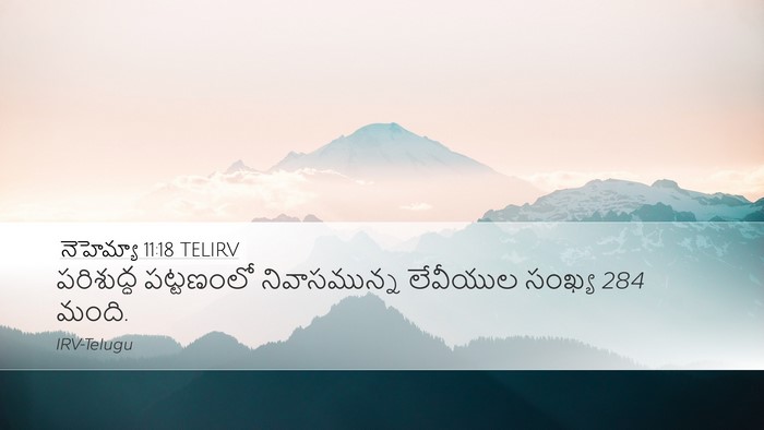 నెహెమ్యా 11:18 TELIRV Bible Verse Image