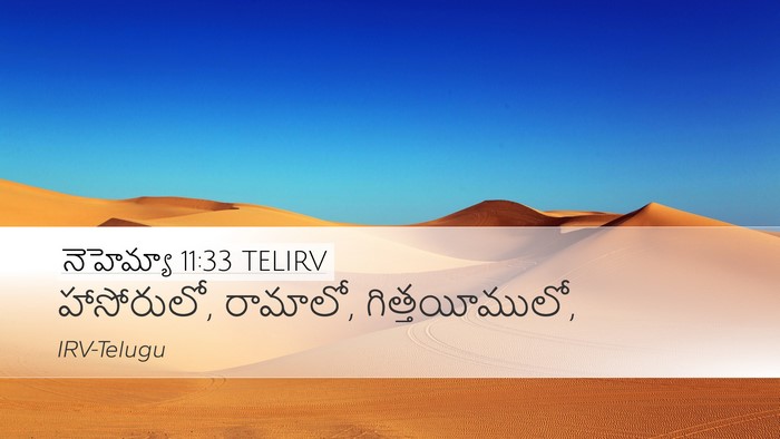 నెహెమ్యా 11:33 TELIRV Bible Verse Image