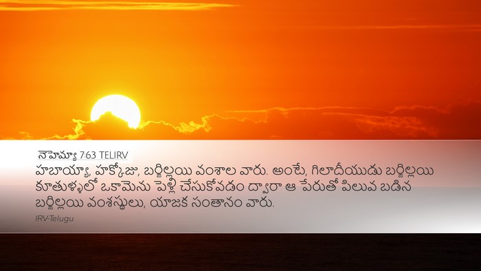 నెహెమ్యా 7:63 TELIRV Bible Verse Image
