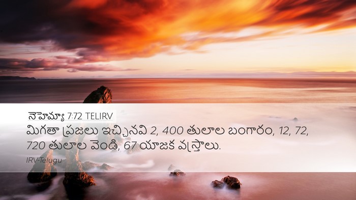 నెహెమ్యా 7:72 TELIRV Desktop Wallpaper - మిగతా ప్రజలు - Desktop Bible Verse Wallpaper