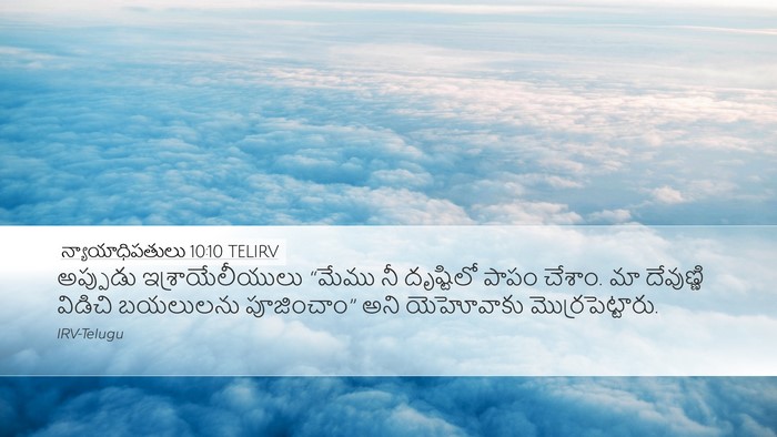 న్యాయాధిపతులు 10:10 TELIRV Bible Verse Image