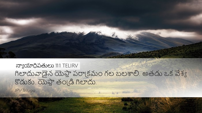 న్యాయాధిపతులు 11:1 TELIRV Bible Verse Image