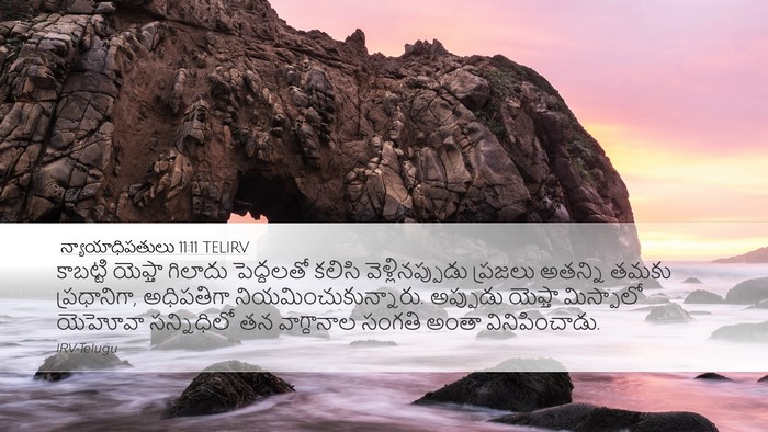 న్యాయాధిపతులు 11:11 TELIRV Bible Verse Image