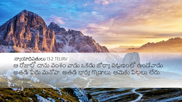 న్యాయాధిపతులు 13:2 TELIRV Bible Verse Image