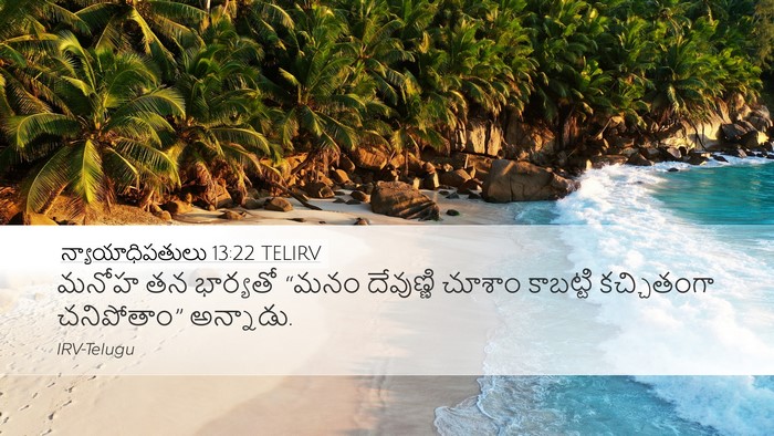 న్యాయాధిపతులు 13:22 TELIRV Bible Verse Image