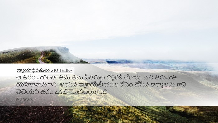 న్యాయాధిపతులు 2:10 TELIRV Bible Verse Image