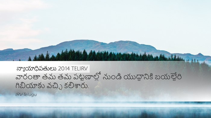 న్యాయాధిపతులు 20:14 TELIRV Bible Verse Image