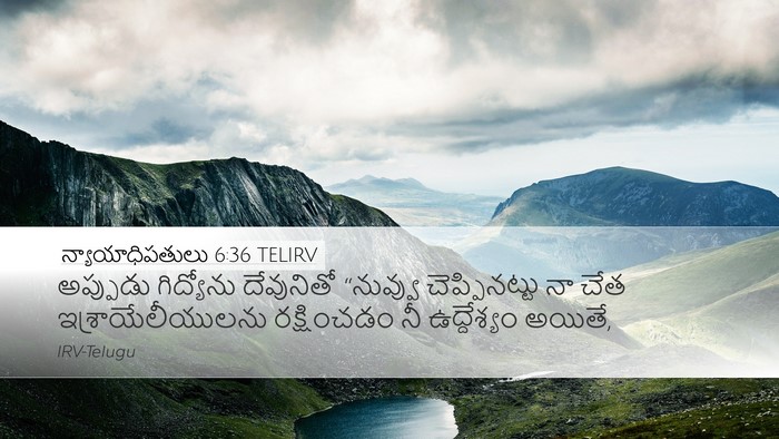న్యాయాధిపతులు 6:36 TELIRV Bible Verse Image