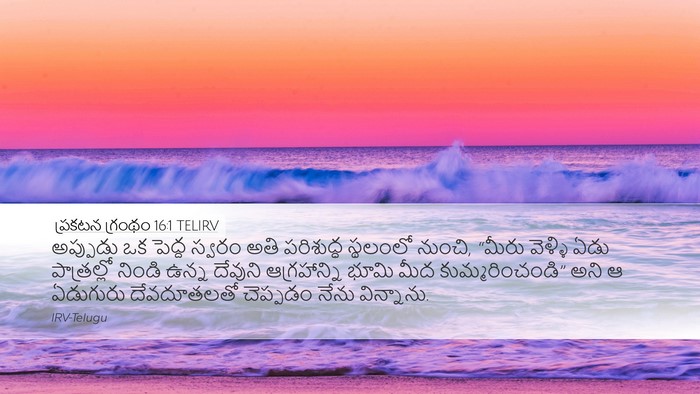 ప్రకటన గ్రంథం 16:1 TELIRV Bible Verse Image
