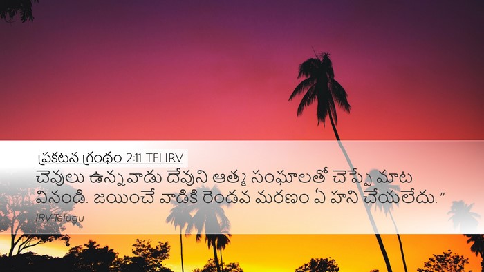 ప్రకటన గ్రంథం 2:11 TELIRV Bible Verse Image