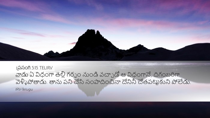 ప్రసంగి 5:15 TELIRV Bible Verse Image