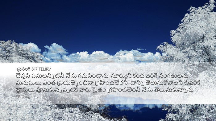 ప్రసంగి 8:17 TELIRV Bible Verse Image
