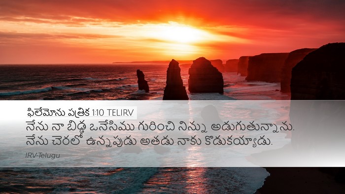 ఫిలేమోను పత్రిక 1:10 TELIRV Desktop Wallpaper - నేను నా బిడ్డ - Desktop Bible Verse Wallpaper