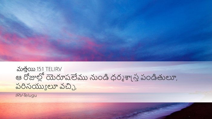 మత్తయి 15:1 TELIRV Bible Verse Image