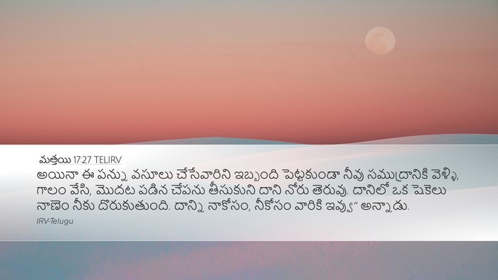 మత్తయి 17:27 TELIRV Bible Verse Image