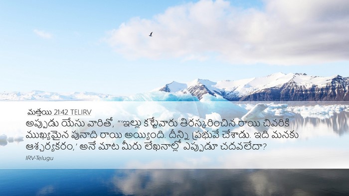 మత్తయి 21:42 TELIRV Bible Verse Image