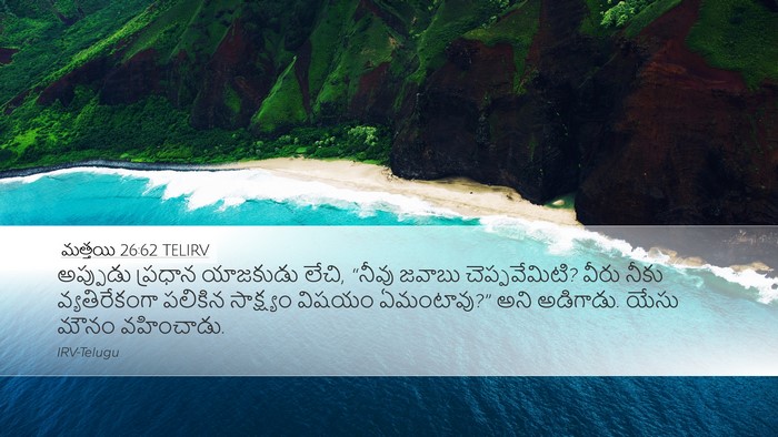 మత్తయి 26:62 TELIRV Bible Verse Image