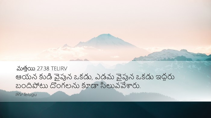 మత్తయి 27:38 TELIRV Bible Verse Image