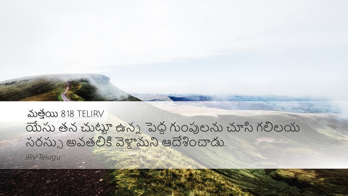 మత్తయి 8:18 TELIRV Bible Verse Image