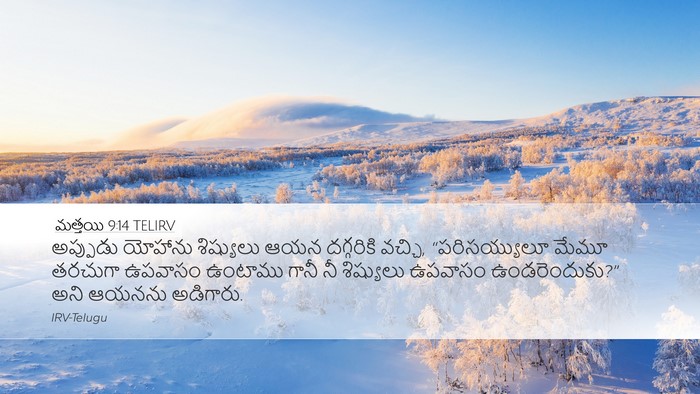 మత్తయి 9:14 TELIRV Bible Verse Image