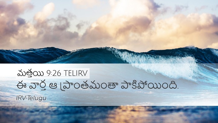 మత్తయి 9:26 TELIRV Bible Verse Image
