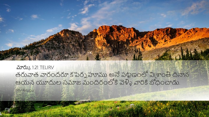 మార్కు 1:21 TELIRV Bible Verse Image
