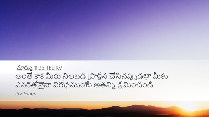 మార్కు 11:25 TELIRV Bible Verse Image