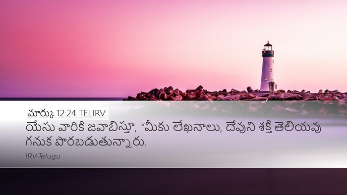 మార్కు 12:24 TELIRV Bible Verse Image