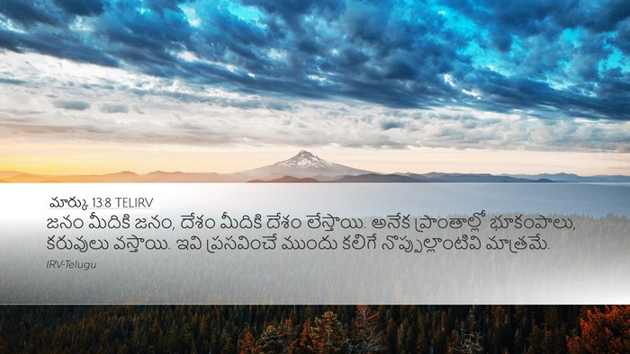 మార్కు 13:8 TELIRV Bible Verse Image