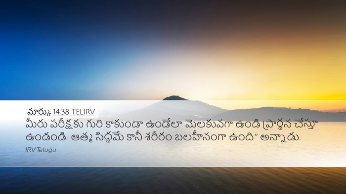 మార్కు 14:38 TELIRV Bible Verse Image