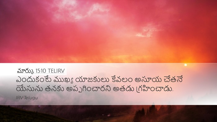 మార్కు 15:10 TELIRV Bible Verse Image