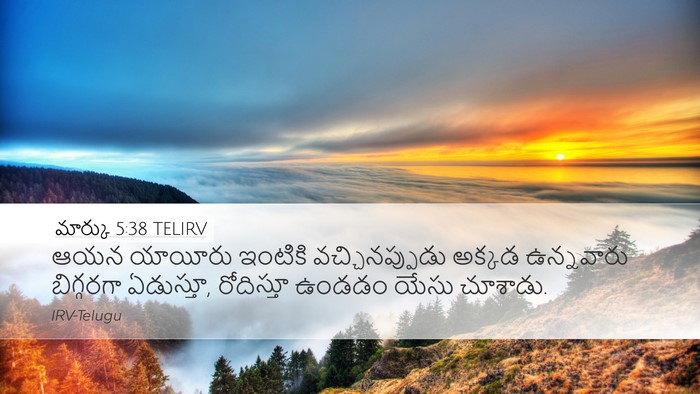 మార్కు 5:38 TELIRV Bible Verse Image