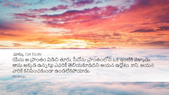 మార్కు 7:24 TELIRV Bible Verse Image