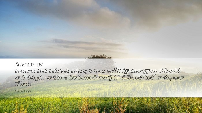 మీకా 2:1 TELIRV Bible Verse Image