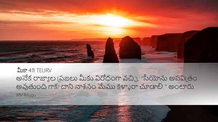 మీకా 4:11 TELIRV Bible Verse Image