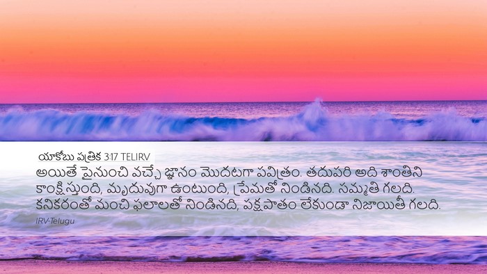 యాకోబు పత్రిక 3:17 TELIRV Bible Verse Image