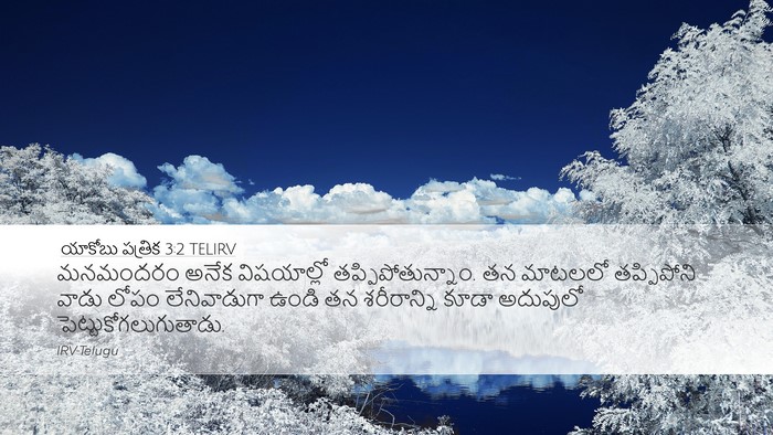 యాకోబు పత్రిక 3:2 TELIRV Bible Verse Image