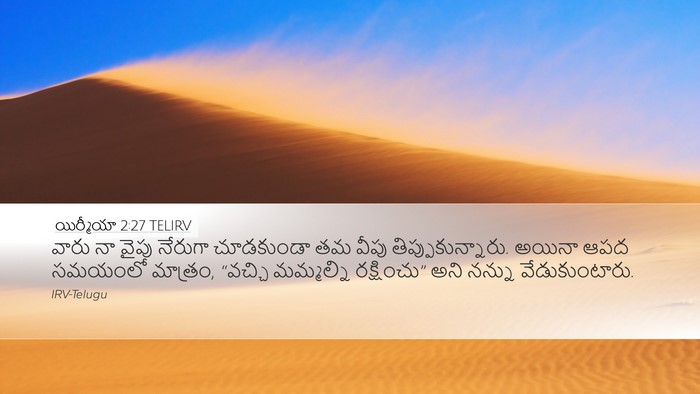 యిర్మీయా 2:27 TELIRV Bible Verse Image