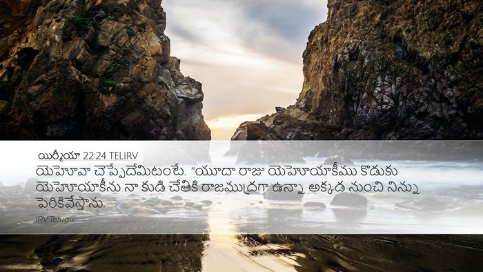 యిర్మీయా 22:24 TELIRV Bible Verse Image