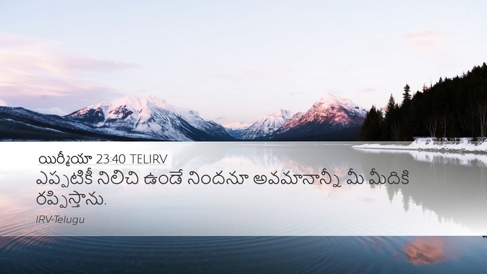 యిర్మీయా 23:40 TELIRV Bible Verse Image