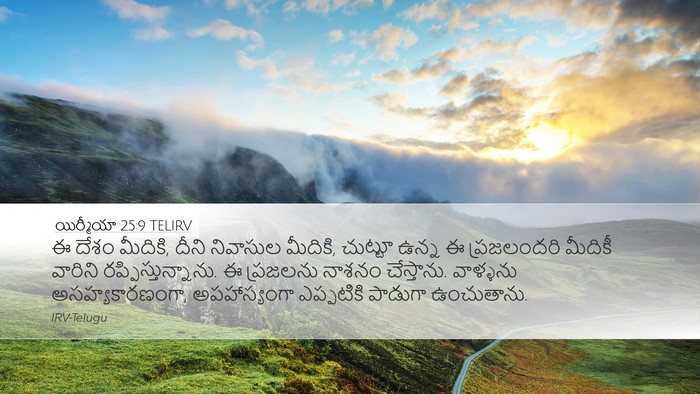 యిర్మీయా 25:9 TELIRV Bible Verse Image